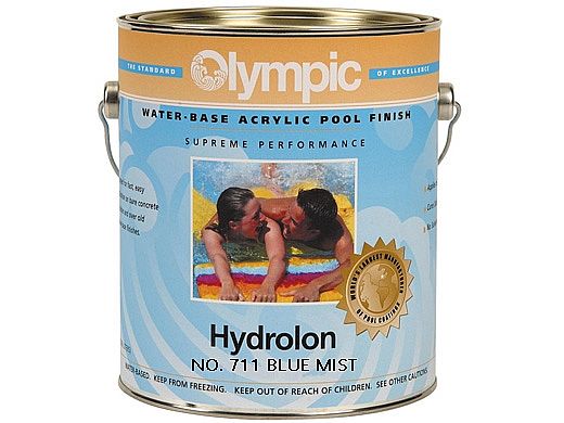 Olympic Hydrolon Acrylic Pool Paint | 1-Gallon | Blue Mist | 711 G 711-GL
