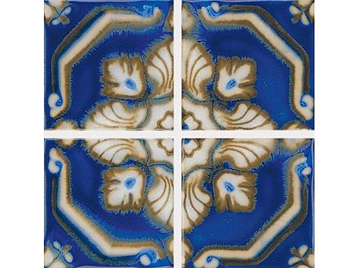 National Pool Tile Iberia Series | Royal Blue Print | La-Mancha