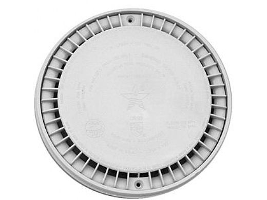 AquaStar 8 inch Low Profile Anti Entrapment Suction Outlet Covers and Frames White | LP8AV101
