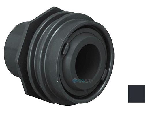 AquaStar 1" Flush Mount Return Fitting with Water Stop | Black | 302