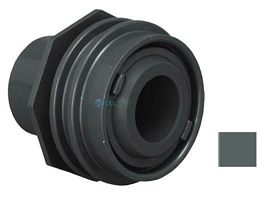 AquaStar 1" Flush Mount Return Fitting with Water Stop | Dark Gray | 305