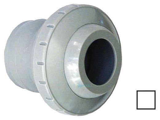 AquaStar Three Piece Directional Eyeball Fitting | 1-1/2" Knock-In | 3/4" Orifice | White | 4201