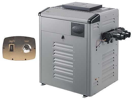 Jandy Legacy LRZ Pool Heater | 250,000 BTU Propane | Millivolt Standing Pilot | Manual Control | Polymer Heads | LRZ250MP