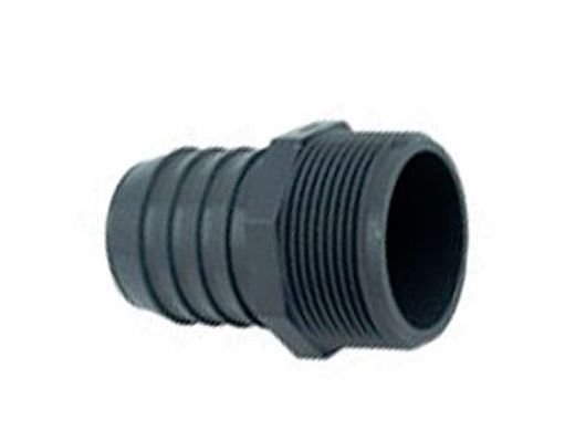 Lasco 1.5" Male Barbed x 1.5" MIPT Grey PVC Fitting | 1436-015