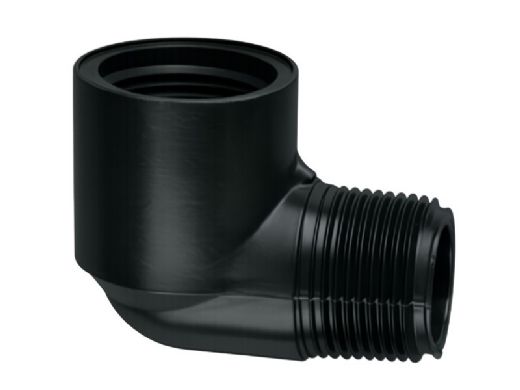 Lasco 1" Mipt x Fipt 40 PVC Polyethylene 90 Street Elbow | M412010