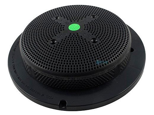 AquaStar 8" Round Hockey Puck Sumpless Suction Outlet with Mud Frame (VGB Series) | Black | 8HP102