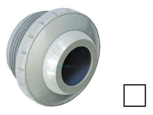 Aquastar Three Piece Directional Eyeball Fitting | 1-1/2" MPT | with .75" Orifice | White | 8201