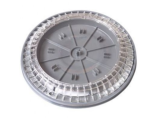 AquaStar 8" Color Choice Suction Outlet Covers, Insert, and Frame Gray | 8CC103