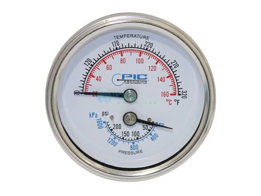 Pentair PowerMax Temperature-Pressure Gauge | RA0079000