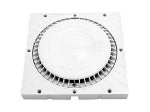 AquaStar 9 inch Square Retrofit to 8 inch Anti Entrapment Suction Outlet Cover Dark Gray | RFS9105VGB