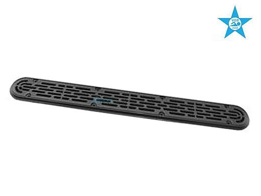 AquaStar 32" Channel Drain with Mud Frame/Flat Grate Anti-entrapment Suction Outlet Cover (VGB Series) | Black | 32CDFLFR102