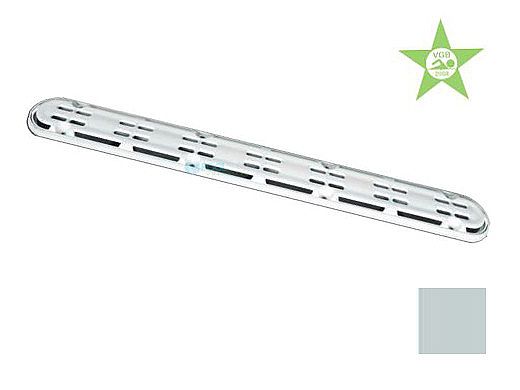 AquaStar 32" Channel Drain Anti-Entrapment (Anti-Vortex) Suction Outlet Covers and Frames | Light Gray | 32CDAVFR103