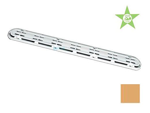 AquaStar 32" Channel Drain Anti-Entrapment (Anti-Vortex) Suction Outlet Covers and Frames | Tan | 32CDAVFR108