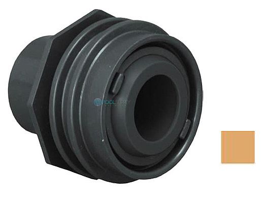 AquaStar Flus-Mount Return Fitting | with Water Stop Eyeball and Nut Aim Flow | with 3/4" Orifice | Tan | 308B