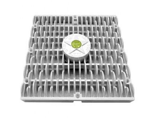 AquaStar 9x9 Retrofit Wave Anti Entrapment Suction Outlet Cover Dark Gray | RWAV9105VGB