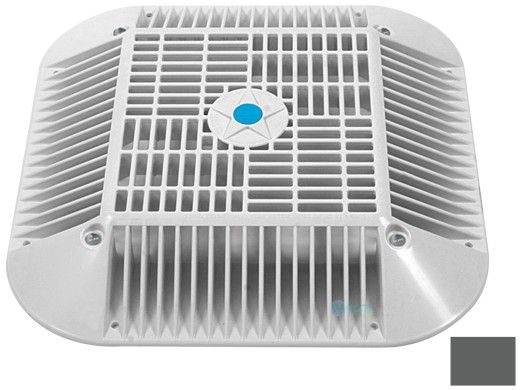 AquaStar 14" Square Anti-Entrapment Suction Outlet Cover, Mud Frame and Retro-Adapter Sub-Frame | for 9" Square .75" Deep Retrofits | Dark Gray | 914105