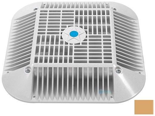 AquaStar 14" Square Anti-Entrapment Suction Outlet Cover, Mud Frame and Retro-Adapter Sub-Frame for 9" Square .75" Deep Retrofits (VGB Series) | Tan | 914108