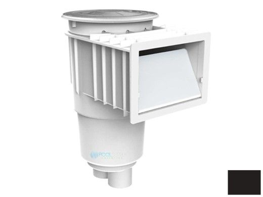 AquaStar Flow Star Standard Skimmer with Flush Face, Float Assembly, Basket, Lid and Adjustable Collar | Black | SKR202