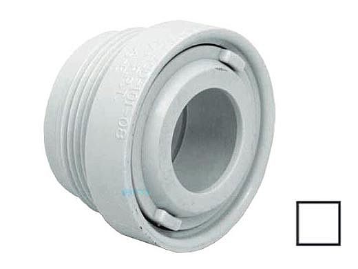 AquaStar Choise 1.5" Extender with Eyeball & Nut with .5" Orifice | White | ASD101C