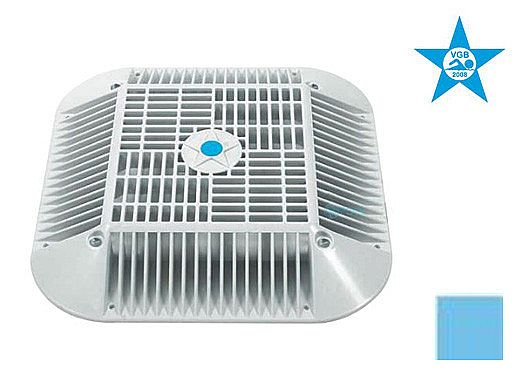AquaStar 14" Square Anti-Entrapment Suction Outlet Cover and Retro-Adapter Sub-Frame for 9" Square 1" Deep Retrofits (VGB Series) Blue | R914104