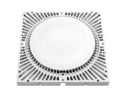 AquaStar 12 inch Square Retrofit SUN Suction Outlet Cover White | RSUN12101