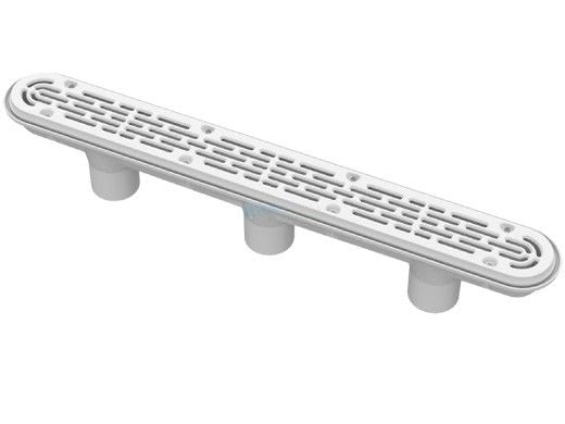 AquaStar 32" Channel Drain Flat Grate Suction Outlet Cover Only with Screws | Without Frame | White | 32CDFLNF101 | 32CDFLNFK101