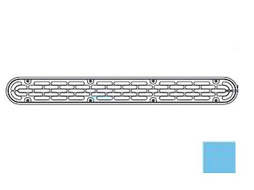 AquaStar 32" Channel Drain Flat Grate Suction Outlet Cover Only with Screws | Without Frame | Blue | 32CDFLNF104
