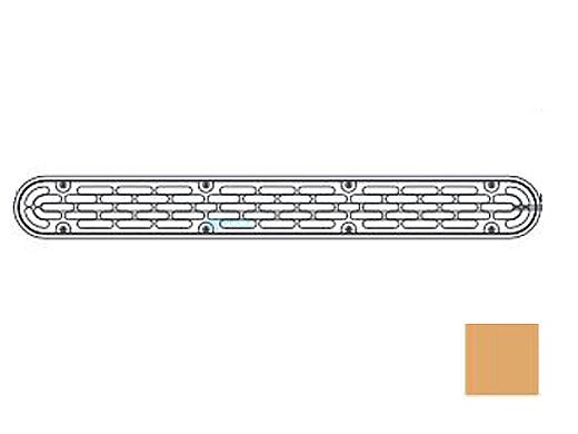 AquaStar 32" Channel Drain Flat Grate Suction Outlet Cover Only with Screws | Without Frame | Tan | 32CDFLNF108 | 32CDFLNFK108