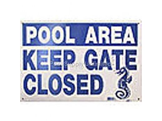 National Stock Sign "Keep Gate Closed" Safety Sign | 12" x 18" | SW-7