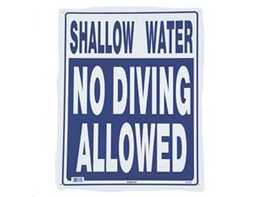 No Diving Shallow Water 18inches x 24inhces | SW-29