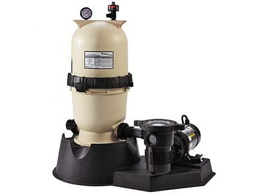 Pentair Clean and Clear Above Ground Pool Cartridge Filter System | 50 Sq Ft | .75HP Pump 3' Cord | 6' Hose Kit | PNCC0050OD1160