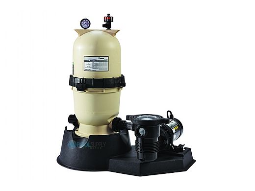 Pentair Clean and Clear Above Ground Pool Cartridge Filter System | 175 Sq Ft | 1.5HP Pump 3' Cord | 6' Hose Kit | EPNCC0175OF1160