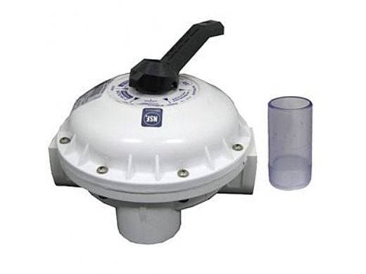 Pentair Hi-Flow Multi-Port PVC Backwash Valve for DE and Sand Filters No Plumbing Universal | 261049