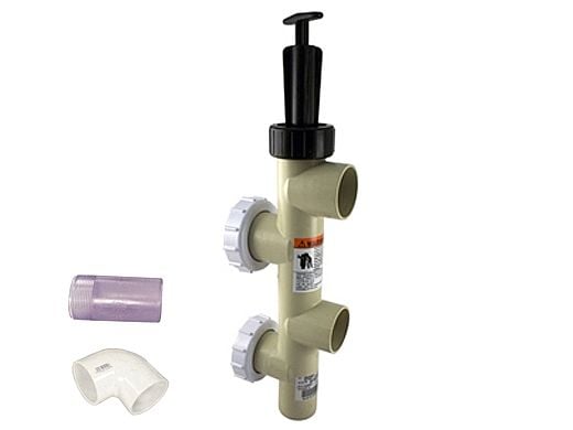 Pentair Backwash Valve for use with DE & Sand Filters | Push-Pull Valve | 2" PVC with Unions | 263064