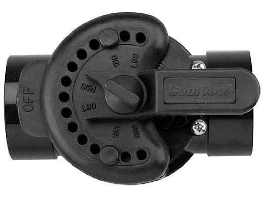 Pentair Lube-Free Diverter Valve 2 Port PVC 1.5-2