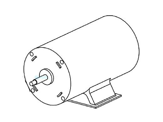 Pentair Standard Through Bolt Motor With Switch | 2 Speed | 115V 1HP | 356551S