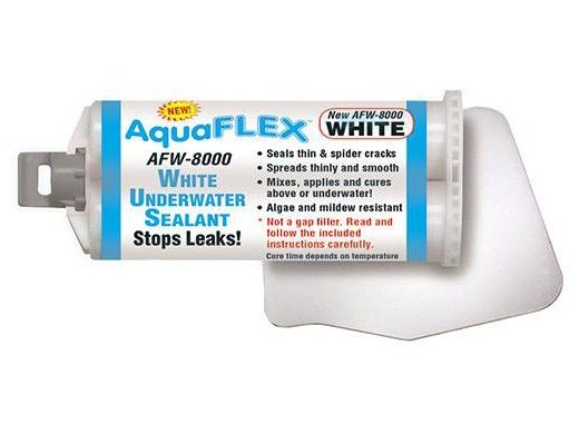 Aquabond Aquaflex Clear Flexible Underwater Sealant | 50 ML Cartridge | White | AF-8000 | AFW-8000