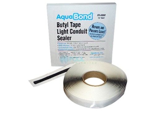 AquaBond Black Butyl Tape 1/8"x1/4"x15' | CS-6000