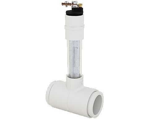 Permecast Tech Node 2" Tee Inline Anode with 1" Clear Housing | TN-IL