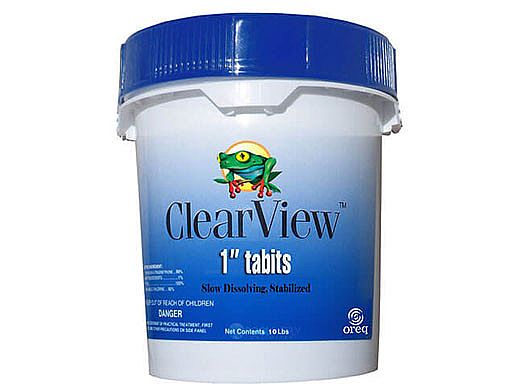 ClearView 1" Tablets Slow Dissolving Chlorine Tabs | 10 LB | CVTS010