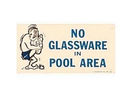 Sign No Glassware | 41332