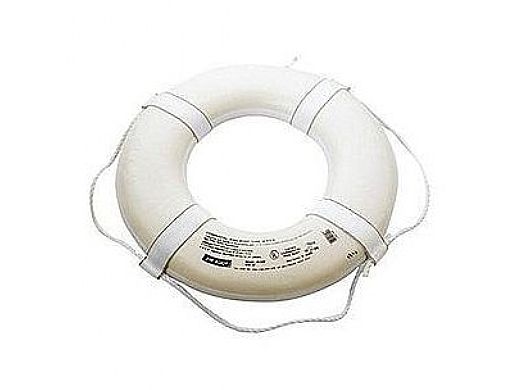 Poolstyle 24" White Foam Life Ring Buoy | Coast Guard Approved | PS361