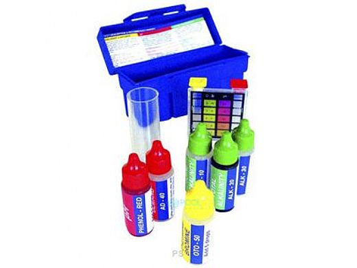 Pool Style 5-Way Basic Test Kit | Chlorine-Bromine-pH-Alkalinity-Acid Demand | PS331