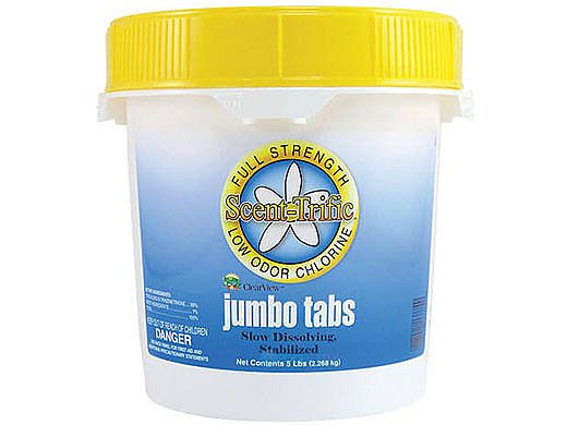 ClearView 3" Jumbo Scent-Trific™ Wrapped Chlorine Tabs | 5 LB | CVTLST005