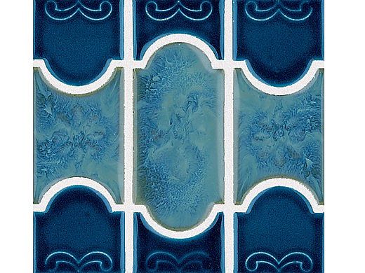 National Pool Tile Botanical Series Pool Tile | Navy Blue | BUE40