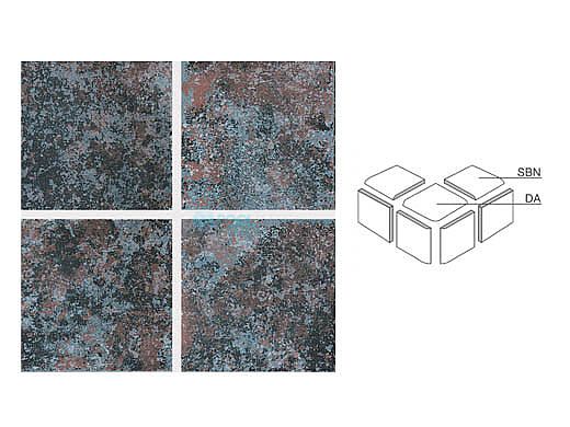 National Pool Tile Dakota Series Pool Tile | Rustic Blue 3x3 DA | DK354 DA