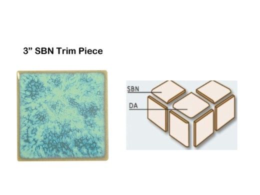 National Pool Tile Harmony 3" Trim Series | Olive Blue | HS331 SBN