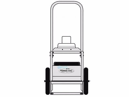 Power Vac Mini Service Cart Only for PV2100, PV2200 & PV2500 Models | 068-D