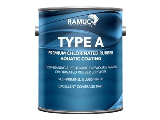 Ramuc Type A Chlorinated Rubber Pool Paint | 1-Gallon | Dawn Blue | 902132801