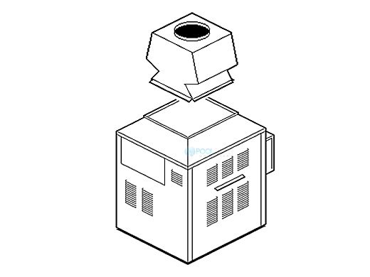 Raypak D-10 Commercial Indoor Drafthood for Raytherm P514 | 001457